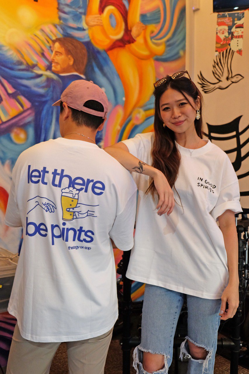 "Let there be pints" tee